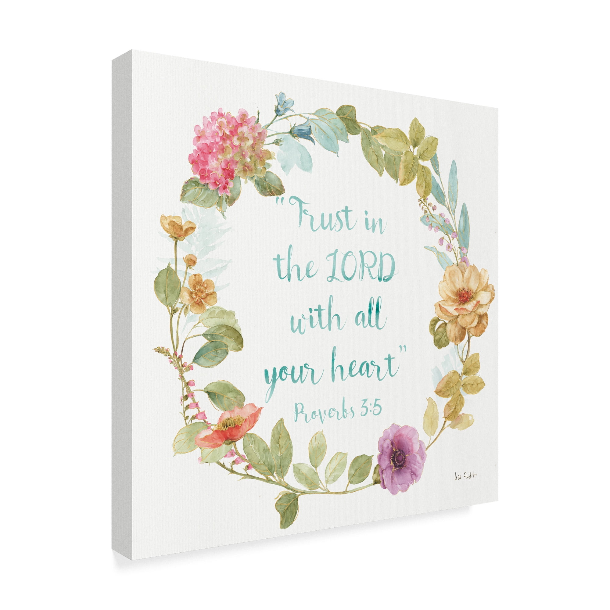 Trademark Fine Art 'Rainbow Seeds Proverb II' Canvas Art by Lisa Audit