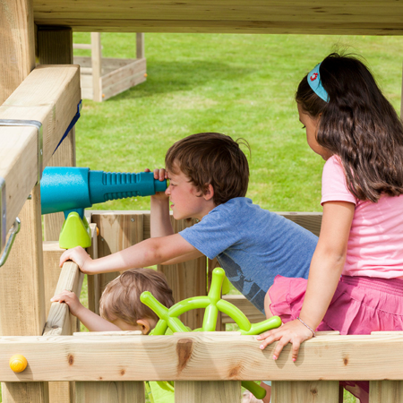 Blue Rabbit Play Mega Telescope for Outdoor Playsets, Orange/Lime Green