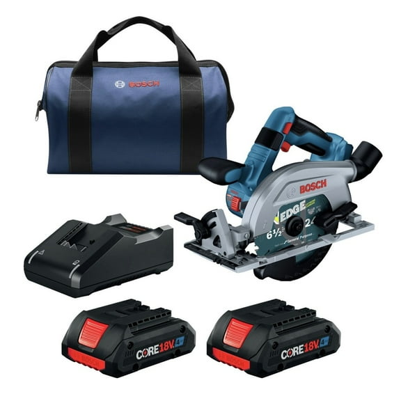 Restored Bosch GKS18V-22LB25-RT 18V Brushless Blade-Left Lithium-Ion 6-1/2 in. Cordless Circular Saw Kit (4 Ah) (Refurbished)