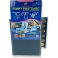 Penny Postcard TriFold Pressed Penny Collector Book Holds 60 Pressed
