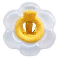 thumbnail image 1 of Anillo de natación de flor amarilla blanca 70*80cm anillo de piscina de círculo de natación de PVC flotante inflable brillante Inevent OD006797-00, 1 of 7