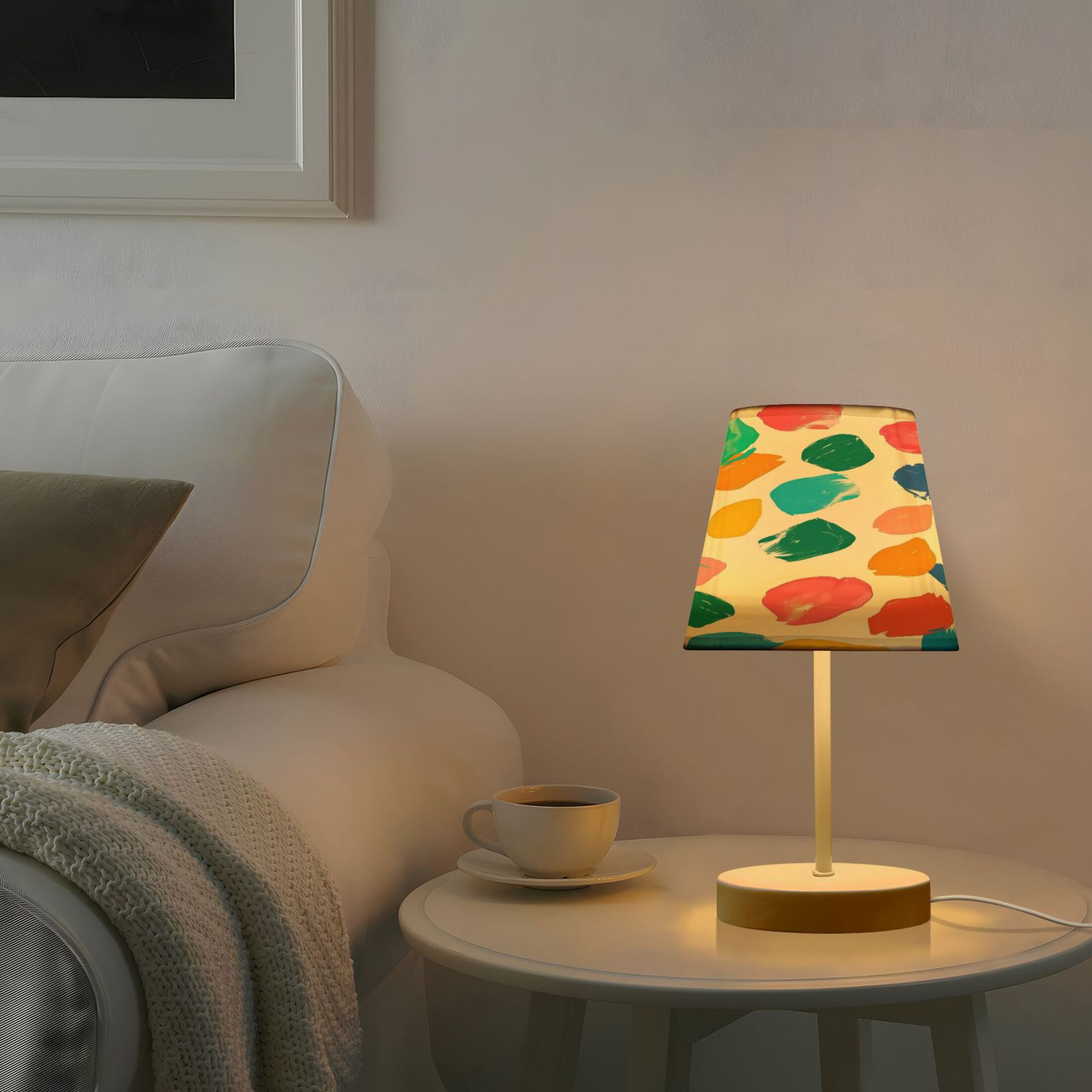 Table Lamp Small 5.9x10.8 Inches Table Lamps Night Light Tools & Home Improvement Bedroom Lamp Guest Room Lamp Study Lamp Office Lamp Oil Painting Petal