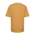 thumbnail image 6 of Duoif T Shirts for Women Ladies Spring Summer Solid Color Printed Casual Comfortable Women's Tops Short Sleeve Tops Spring Tops for Women Gold L, 6 of 6
