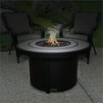 thumbnail image 4 of Sunbeam Round Contemporary Aluminum Ceramic Top Fire Table in Black, 4 of 5