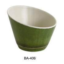 Yanco BA-406 6.5 in. Bamboo Style Melamine Sheer Bowl - 32 oz - Pack of 24