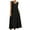 Black, variant on Xunlbb Summer Maxi Dress for Women Fashion Summer Style Women's Solid Color Sleeveless Pocket Loose-neck Dress Beach Dress Size S-5XL