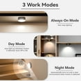 thumbnail image 2 of Luces LED para Disco con Control Remoto, Luces Recargables Debajo Del Gabinete, Luces para Disco Que Funcionan con Pilas, Temperaturas de 3 Colores y 12 Colores RGB, Luces Magnéticas Regulables para Escaleras de Armario de Cocina, Paquete de 6, 2 of 7
