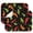 Kawaii, variant on 2 Pack Papaya Print Kitchen Drying Mats Super Absorbent Microfiber Dish Drying Mat with Tropical Fruit Design, Heat Resistant & Foldable Countertop Protector for Sink (18"x16")