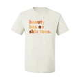 thumbnail image 2 of Wild Bobby, Beauty Has No Skin Tone Black History Power Melanin, Black Pride, Men Graphic Tee, White, Medium, 2 of 4