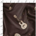 thumbnail image 2 of Soimoi Poly Georgette Fabric Notes & Guitar Musical Instrument Printed Craft Fabric by The Yard 52 Inch Wide, 2 of 5