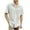 White, variant on WREESH Men's Linen Button Down Shirts Short Sleeve Solid Color Cotton Linen Casual Shirt with Foldable Collar White