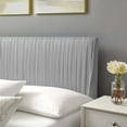 thumbnail image 5 of Platform Bed Frame, Queen Size, Velvet, Light Grey Gray, Modern Contemporary Urban Design, Bedroom Master Guest Suite, 5 of 10