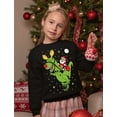thumbnail image 5 of Tstars Boys Unisex Ugly Christmas Sweatshirt T Rex Santa Ride Kids Christmas Gift Funny Humor Holiday Shirts Xmas Party Christmas Gifts for Boy Youth Kids Sweatshirt., 5 of 6