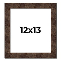 12x13 Frame Brown Burl Real Wood Picture Frame Width 1.625 Inches | Interior Frame Depth 0.5 Inches