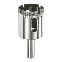 1-Pack Diamond Hole Saw Drill Bit, 1.02 Inch / 26mm Glass Drill Bit for Ceramic/Marble [Silver Tone]