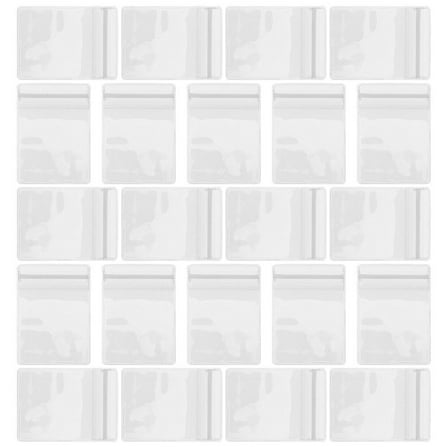 DINHEAROM Jewelry Pouch PVC Translucent White Bracelets 100Pcs 4x6Cm