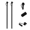thumbnail image 3 of Unique Bargains 2 Pcs Durable Replacement Straw and Cover Black Silicone, 3 of 5