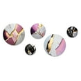 thumbnail image 2 of Designart "Pink-Tinged Geode Abstraction V" Abstract Marble Metal Wall Art Set of 5 Piece, 2 of 5