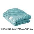 thumbnail image 3 of Popular Home Essentials, Fleece Solid Color Striped Fleece Blanket Coral Fleece Sofa Cover Blanket Air Conditioning Blanket Nap Blanket, 3 of 7