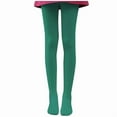 thumbnail image 4 of Sakmal Fleece Lined Tights Women Dance Green Opaque Pantyhose Winter Women's Tight, 4 of 4
