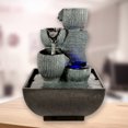 thumbnail image 3 of Tabletop Water Fountain Meditation With Lights Office Living, 3 of 7