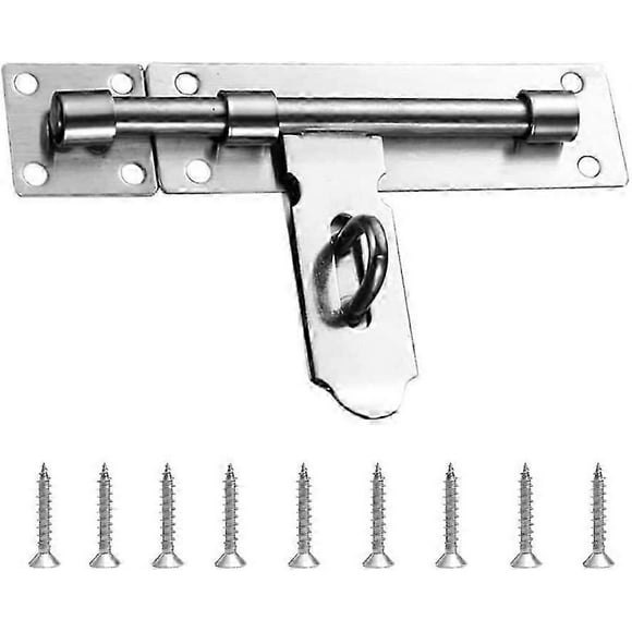 Door Latch Lock Door Latch Latch Door Latch Bolt Slide Bolt Stainless Steel Gate Latch for Warehouse Garage Barn Gate Yard Door with Screws