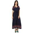 thumbnail image 6 of Bimba Women Casual Cold-Shoulder Long Maxi Dress Boho Chic Summer Clothing, 6 of 8