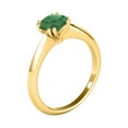 thumbnail image 4 of Mauli Jewels Engagement Rings for Women 0.90 Carat Emerald Engagement Ring 4 prong 10k Yellow Gold, 4 of 8