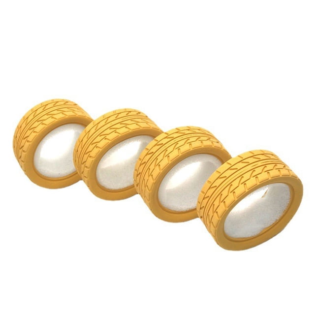 Dalazy 4x avec Insert en Mousse Compatible avec les Pneus de Roue de Voiture sur Chenilles RC 1/18 Wltoys A949 Modèle RC Or 1Set