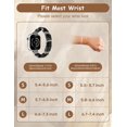 thumbnail image 3 of Wearlizer Beaded Agate Band Compatible with Apple Watch 38/40/41/42/44/45/46/49mm, Handmade Natural Stone Stretch Bracelet for Women, Boho Strap for iWatch Series 11/10/9/8/7/6/5/4/SE/Ultra, 3 of 7