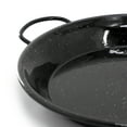 thumbnail image 3 of Oster Castillo 11 Inch Enameled Steel Paella Pan in Speckled Black, 3 of 5