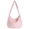 thumbnail image 1 of Bolso de mano acolchado con flores para mujer bolso informal bolso tipo cartera bolso para citas diarias, 1 of 9