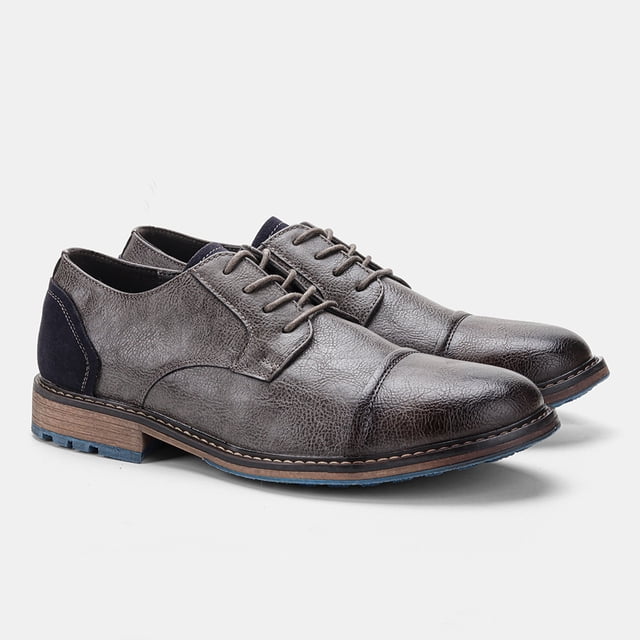 Zapatos de vestir retro para hombre, zapatos Derby, zapatos casuales para hombre, zapatos de cuero para hombre.
