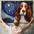 thumbnail image 6 of English Springer Spaniel Dog Canvas Van Gogh Starry Night Wall Art Gifts Canvas Wall Art Frame Music Artist Customized Canvas Framed Photo Art Work For The Bedroom(Gifts For Dog Lover ), 6 of 6