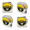 thumbnail image 1 of Tape Rule Stanley Tools Powerlock, hoja de acero de 16 pies/5 m, paquete de 4 unidades, 1 of 1
