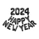 thumbnail image 1 of Globos de Feliz Año Nuevo Naiovety 2024 Papel de Aluminio Negro, 1 of 6