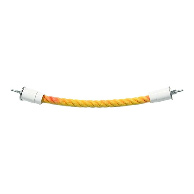 Percha de cuerda para jaulas de pájaros, suministros flexibles para mascotas, juguete de escalada con gradiente para jugar. 25 centímetros