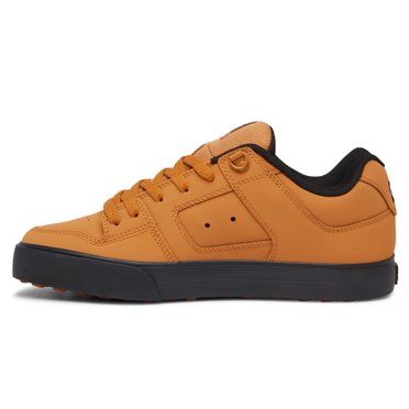 DC Men's Pure High-Top Skate Shoe - Wheat/Black Canvas & Nubuck Winter Boot, Size 13