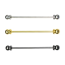 DESIGNICE 3 PCS Necktie Tie Clips Collar Bar Shirt Collar Stay Tie Pins Cravat Clip Jewelry Accessories for Men