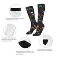 thumbnail image 6 of Fotbe Basketball print Women's Men's Novelty Crew Socks Cotton Socks Knee High Socks for Walking,Running,Nurses,Pregnancy, 6 of 9