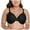 Black, variant on Women's Minimizer Bra Plus Size Underwire Smooth Full Coverage Seamless Bras Black 90I