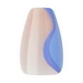 thumbnail image 5 of KISS Voguish Fantasy, Press-On Nails, Beauty Schooler, Blue, Short Coffin, 28 Count, 5 of 8
