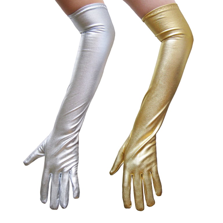 SeasonsTrading Gold Metallic Gloves - Costume, Prom, Party Dress Up -  Walmart.com