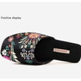 thumbnail image 2 of Yougu Asian Classic Embroidered Home Slippers for Women Black US 7-8, 2 of 9