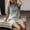 Gray, variant on Ichuanyi Summer Dresses Women Summer Casual Solid Short Sleeve Dress Neck Linen Dress