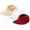 Red, variant on Helii Women Ponytail Sun Hat 3 Pack, Wide Brim Visor Crownless Breathable Elastic Polyester Cap with Twist Detail, Foldable Summer Beach Hat for Travel Running Black,One Size