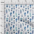 thumbnail image 2 of oneOone Cotton Poplin Twill Medium Blue Fabric Cactus Sewing Fabric By The Yard Printed Diy Clothing Sewing Supplies 56 Inch Wide, 2 of 6