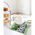 thumbnail image 4 of St. Patrick's Day Kitchen Dish Towels for Drying Dishes Set of 3, Spring Lucky Shamrock Cute Puppy Green Plaid Waffle Weave Microfiber Hand Tea Bathroom Towels Quick Dry & Absorbent Towel 12x12, 4 of 7