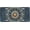 Ethnic Bohemian Mandala Flower, variant on American Flag Modern Design Vanity Plate Cover, Novelty Car Tag, Aluminum, 4-Hole, 6 x 12 Inch