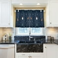 thumbnail image 5 of Yayeee Kitchen Curtains Tier Pair Light Filtering 27"x24" Rod Pocket Short Cafe Window Panel, Christmas Whimsy, 5 of 7